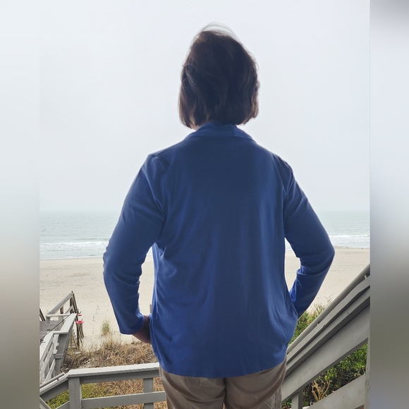 L.L. Bean Cardigan | Size M | Blue | long sleeve - Picture 4 of 8